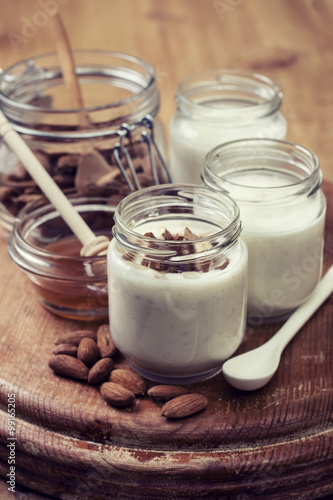 homemade yogurt almond milk   Toning 