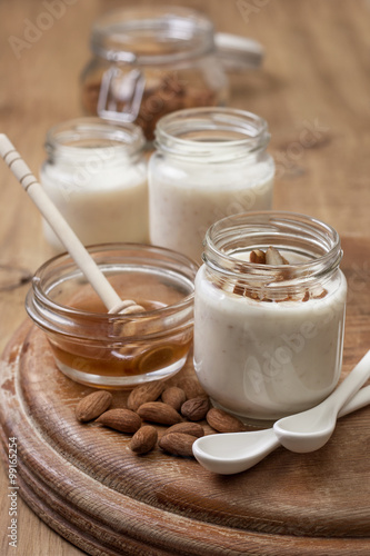 homemade yogurt from almond milk