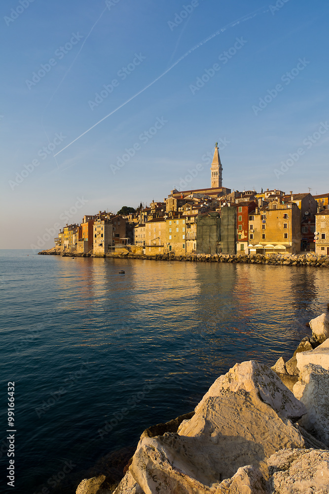 Fototapeta premium Winter morning in Rovigno , Croatia , Europe
