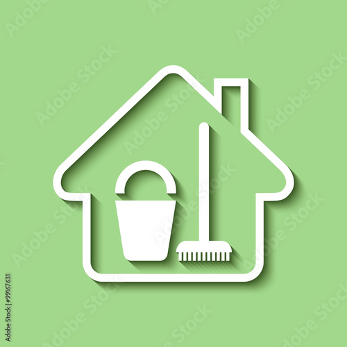 Logo maison et ménage.