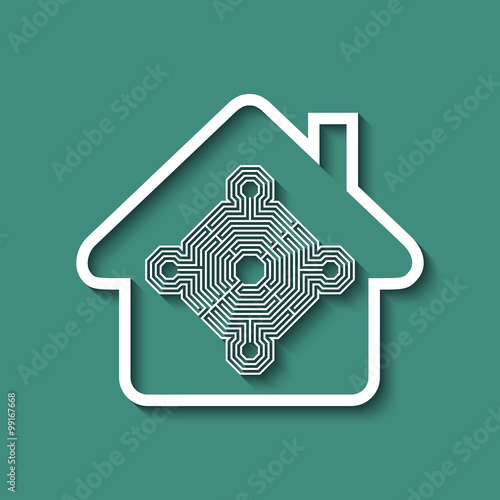 Logo maison et monument historique.