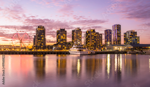 The docklands waterfront in Melbourne. photo