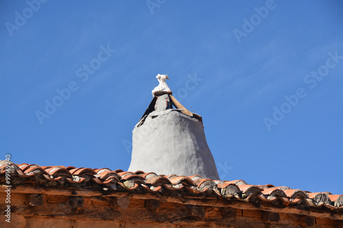 chimenea rústica photo