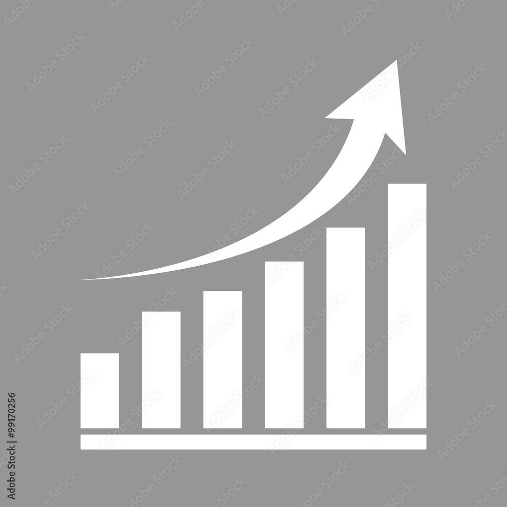 Growing graph icon Growing graph icon