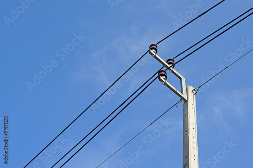 Wallpaper Mural High voltage electric pole Torontodigital.ca