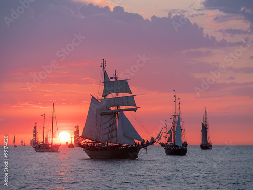 Segelschiffe auf der Hanse Sail