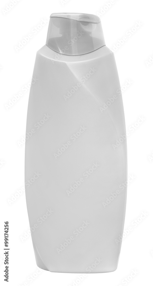 White plastic container isolated on white background. White plastic container isolated on white background.