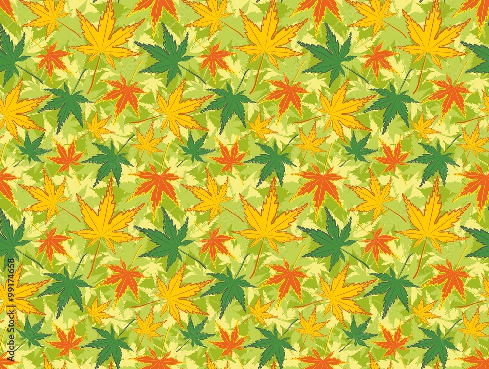 Background with maple leaves. Background with maple leaves.