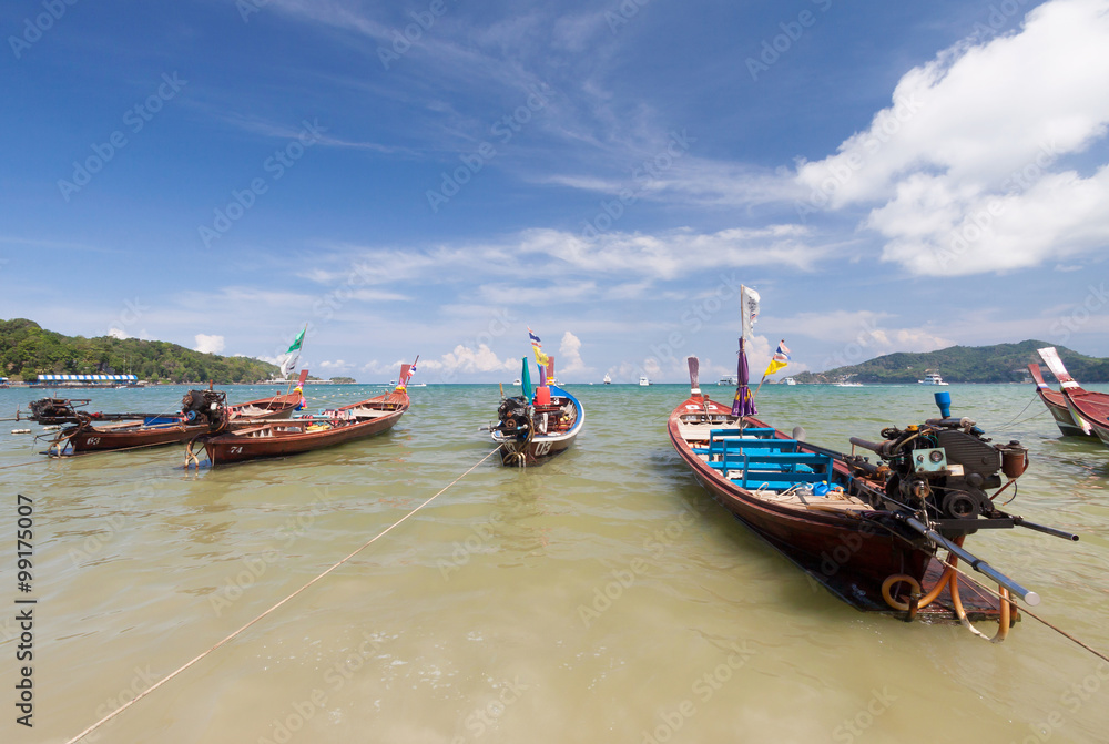 Traditional thai longtail boat