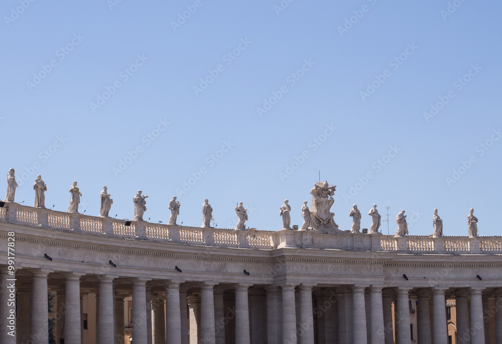 Fototapeta premium Figuren am Petersplatz