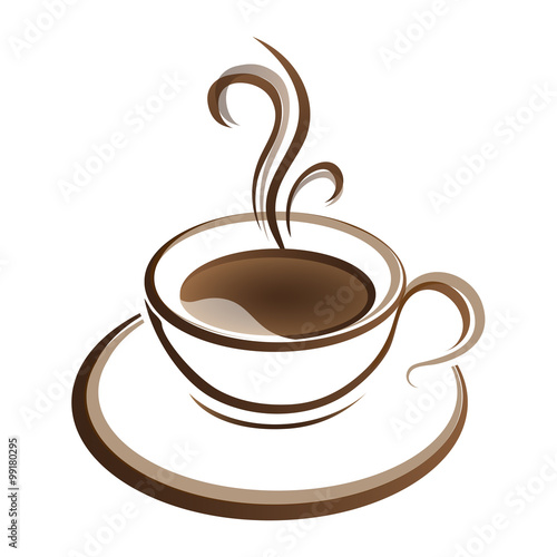 hot coffee cup vector