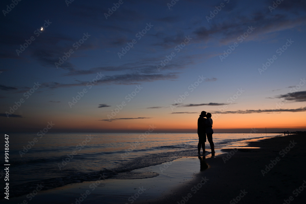 Para zakochanych na plaży w Bibione - Włochy