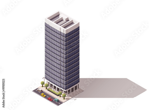 Vector isometric building
