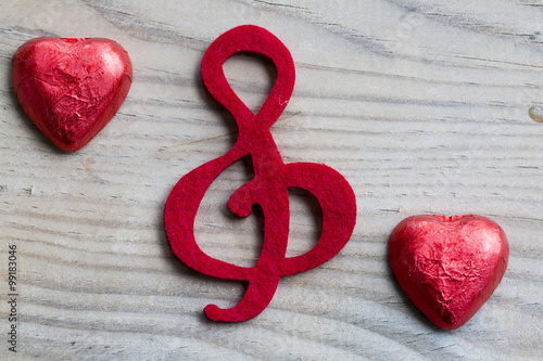Obraz na płótnie Love and Music