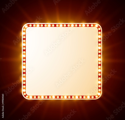 Luxurious retro banner