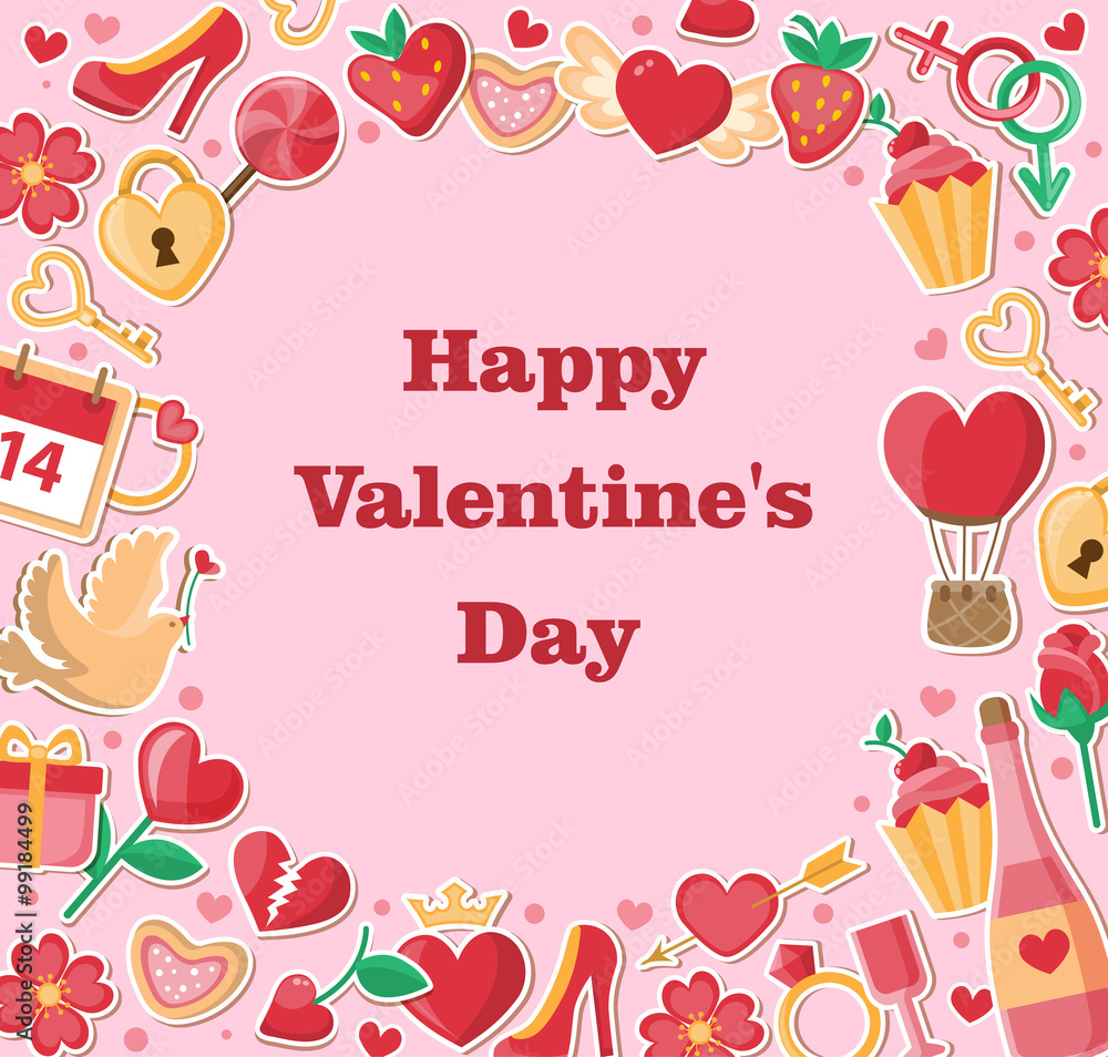 Decorative background for Valentine's day Decorative background for Valentine's day
