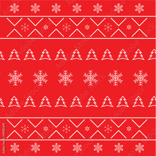 Seamless New Year pattern