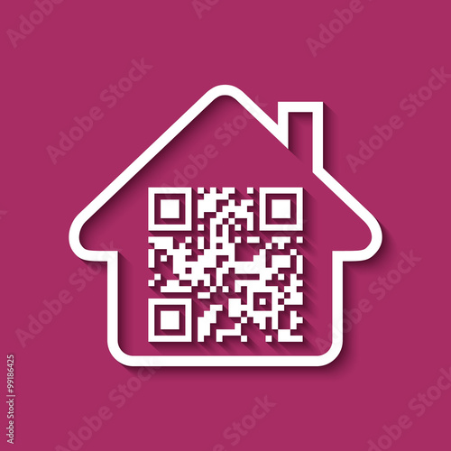Logo maison et QR code.