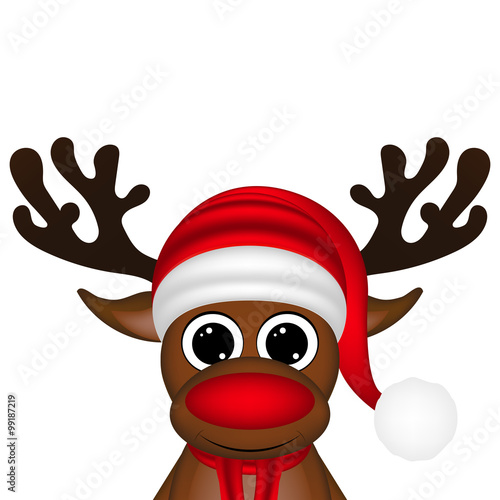 reindeer on a white background
