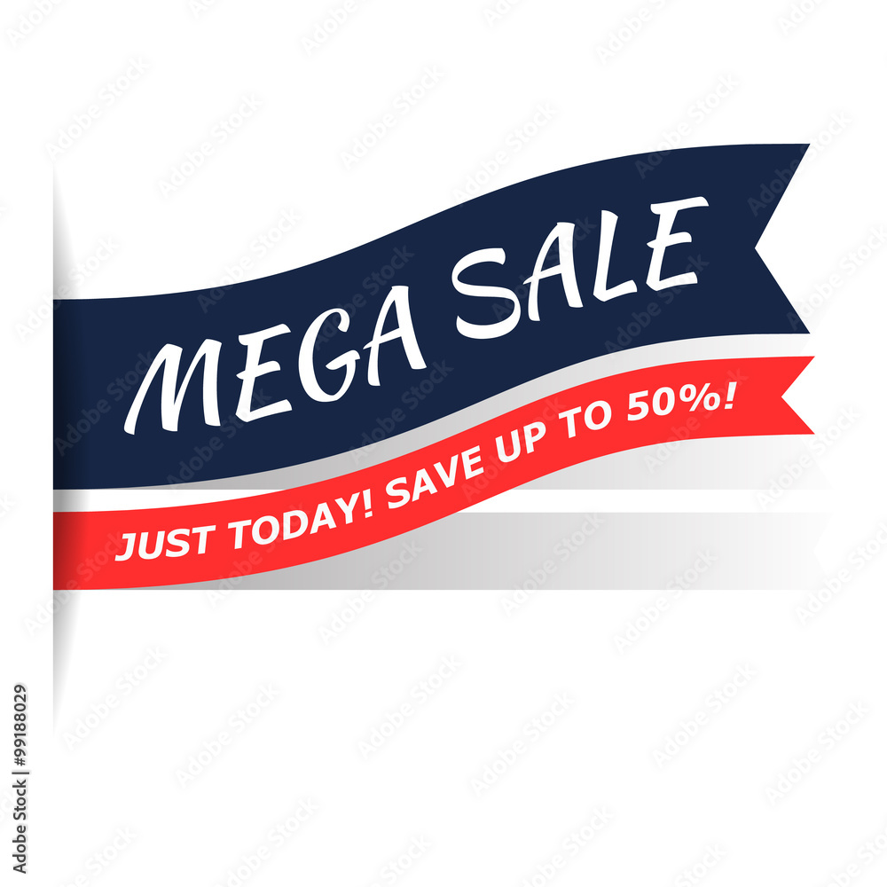 Mega sale flat icon