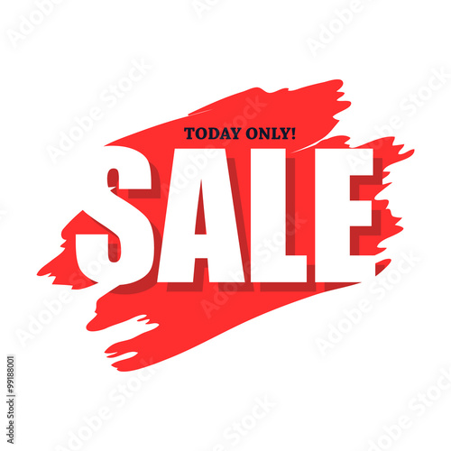 Sale today only flat icon