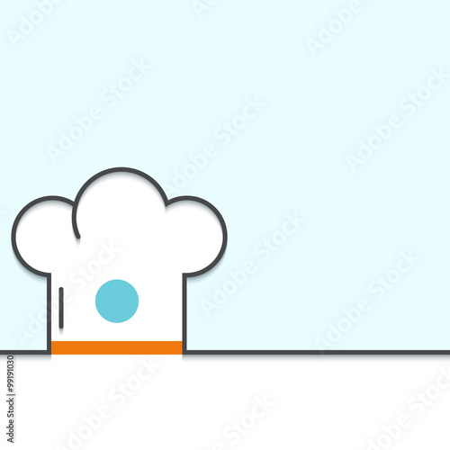 Vector modern outline flat design of MENU