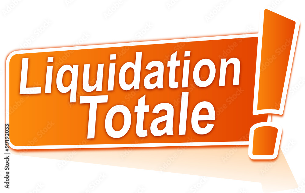 liquidation totale sur étiquette orange liquidation totale sur étiquette orange