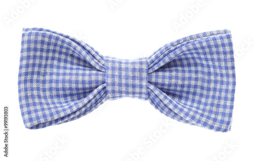 bow tie closeup on white background