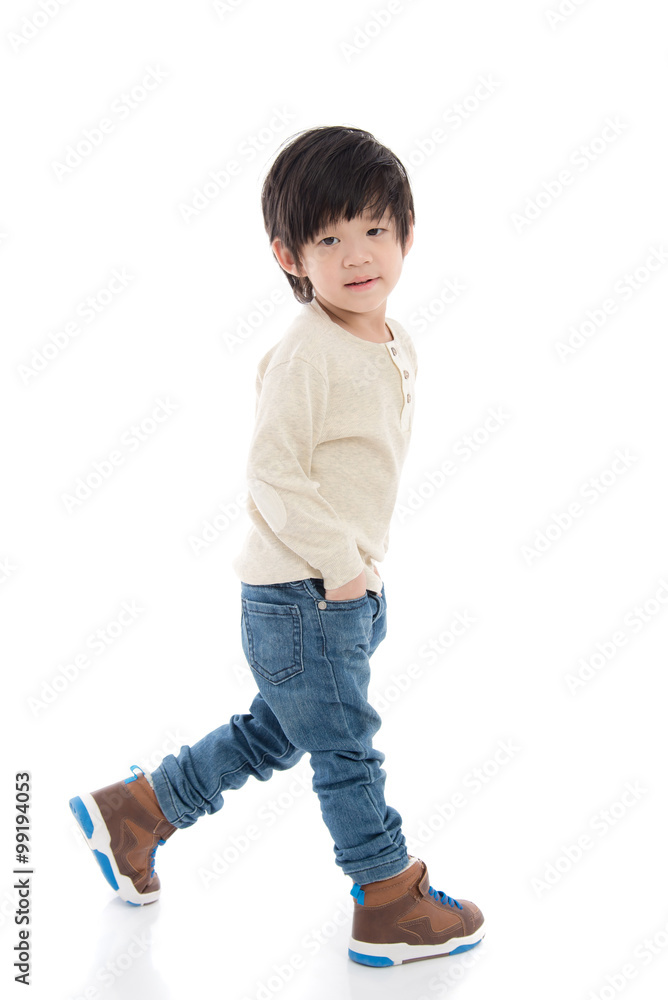 little asian boy on white background isolated little asian boy on white background isolated