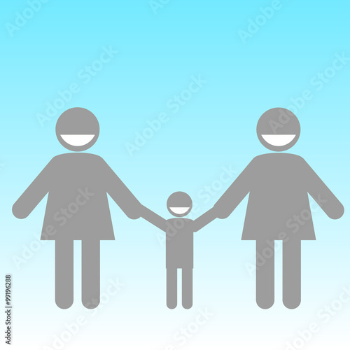Lesbian couple with child