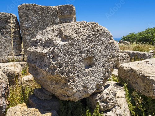 Ruinen des Tempels der Hera, Tempel C und G der Zeusgattin Hera (Juno), Selinunt, Marinella, Sizilien, Italien photo