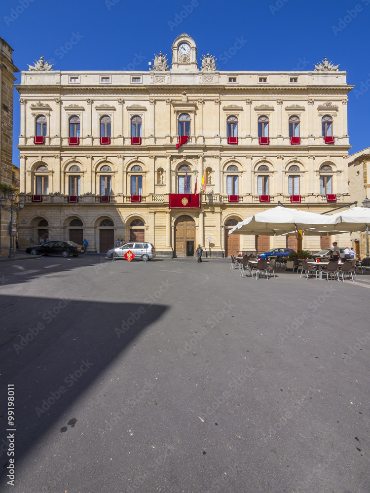 Palazzo dell'Aquila, Caltagirone, Provinz Catania, Sizilien, Italien