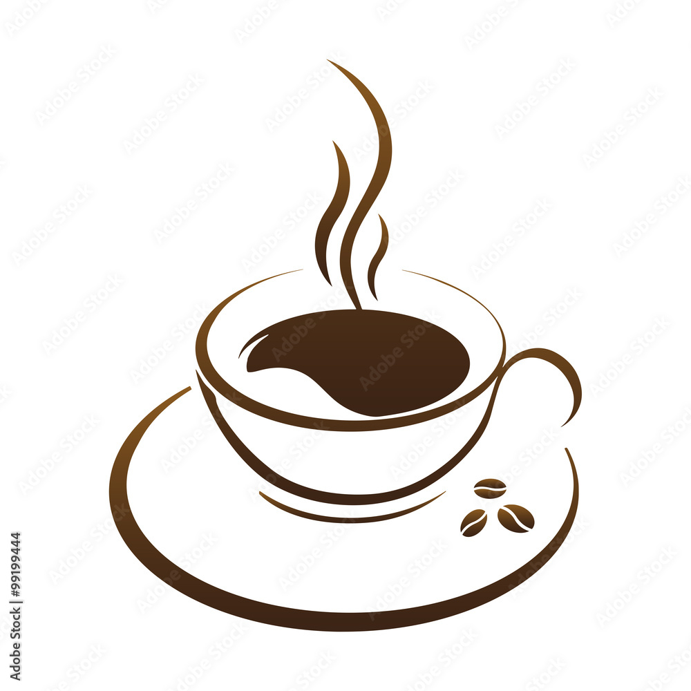 Obraz premium hot coffee cup vector