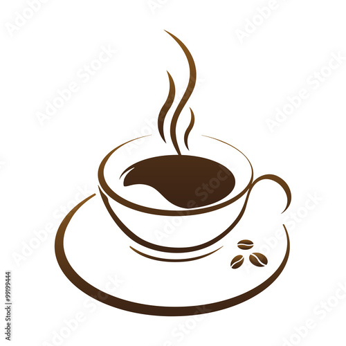 hot coffee cup vector