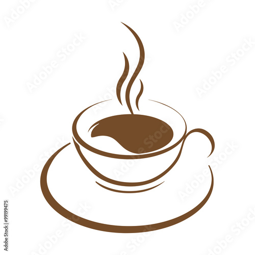 hot coffee cup vector