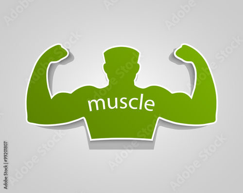 Gym label design and street workout sticker.