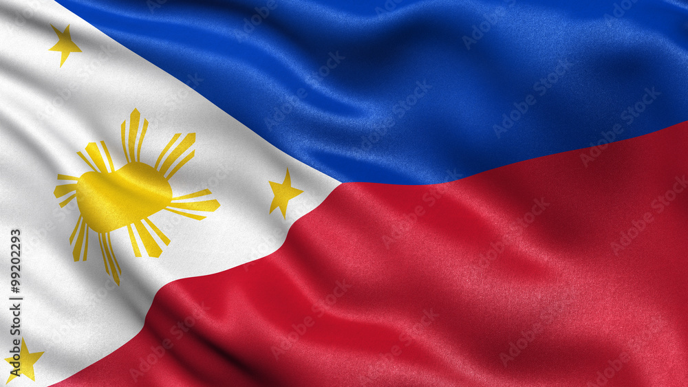 Naklejka premium Flag of Philippines