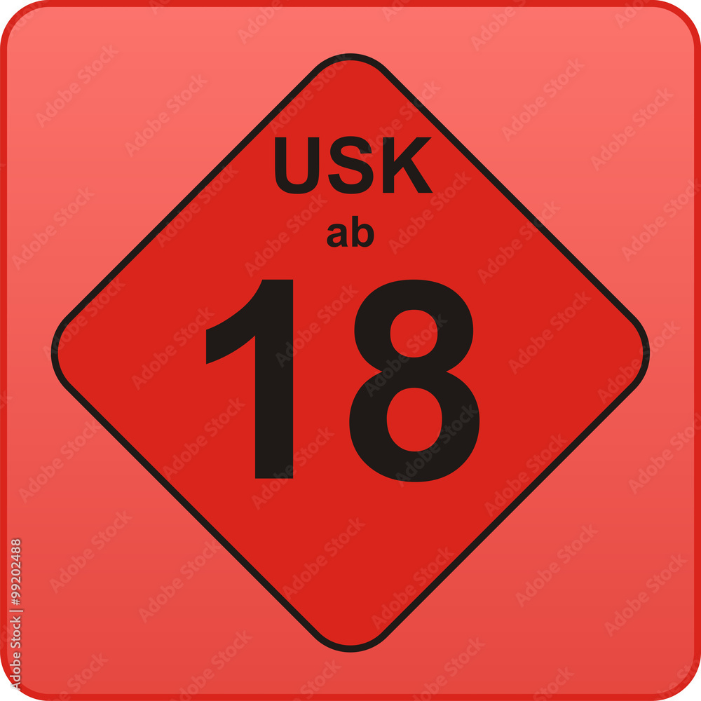 USK, 18 Jahre Stock-Illustration | Adobe Stock