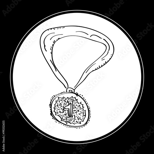 Simple doodle of a medal