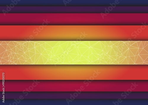 Abstract triangle colorful stripes background