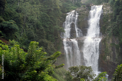 Beautiful waterfall in Sri Lanka