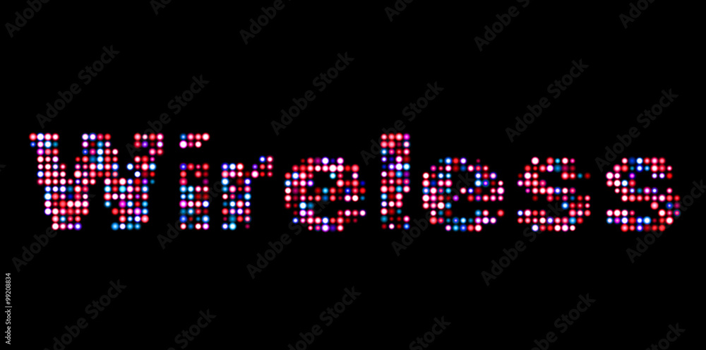 Wireless led text