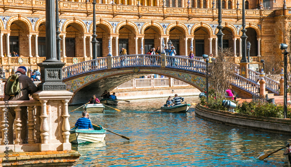 Fototapeta premium Plaza de España w Sewilli