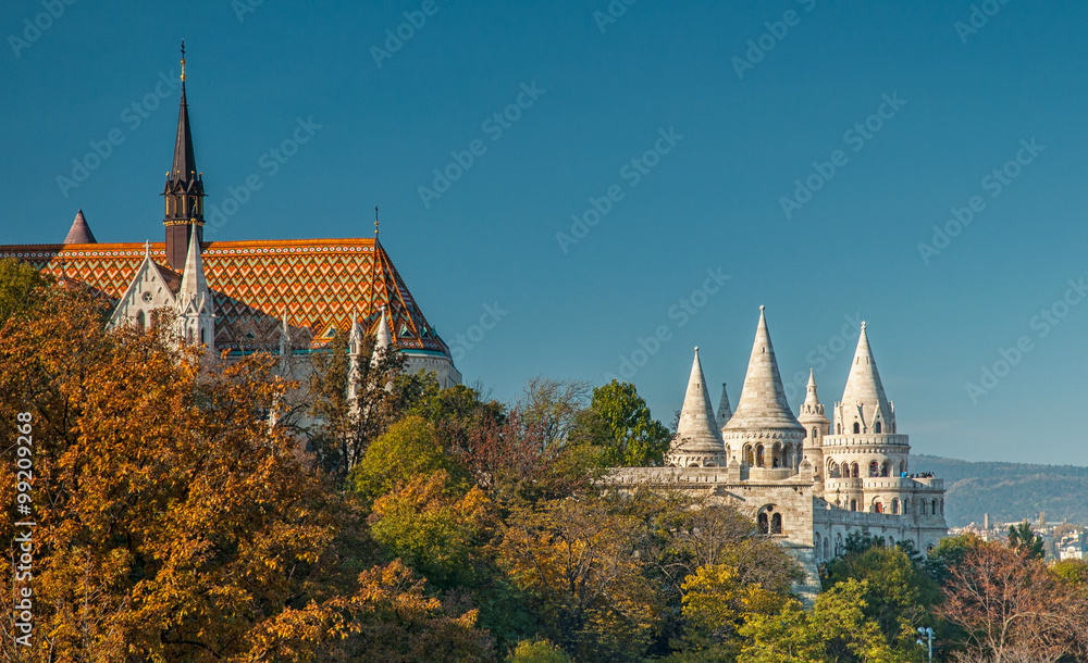 Fototapeta premium Fishermen's bastion in Budapest, Hungary