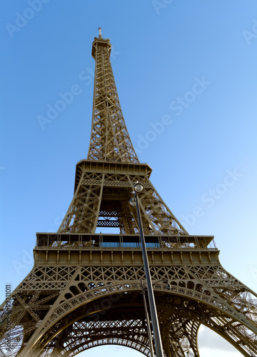 Eiffel Tower in Paris, France - view from below