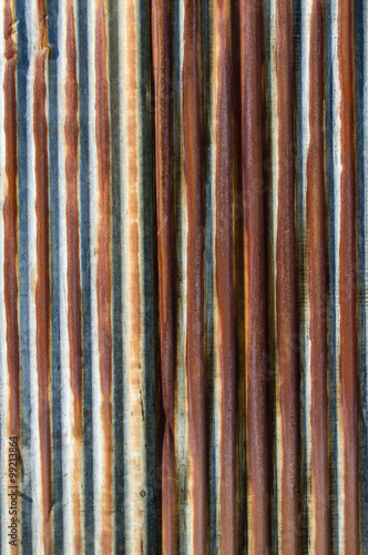 Φωτογραφία Corrugated metal sheet for background