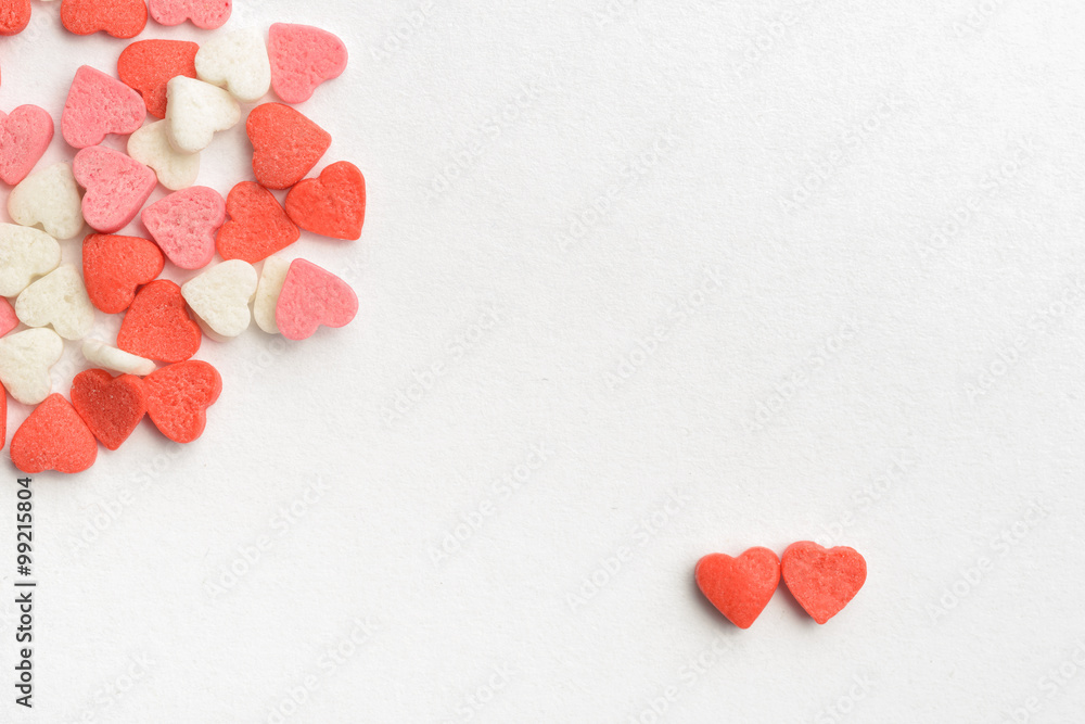 Obraz premium Two Sweet hearts Valentine's card