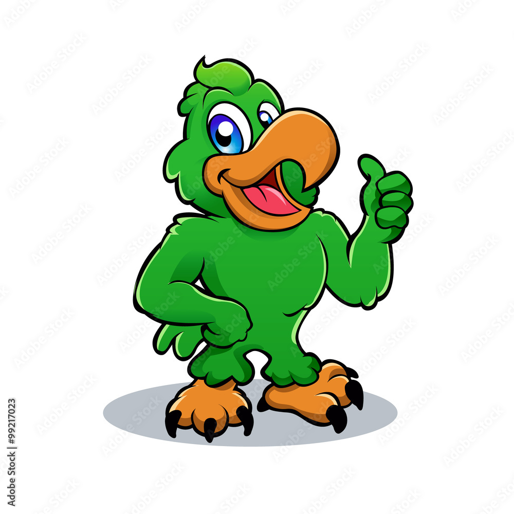 Obraz premium Green Parrot
