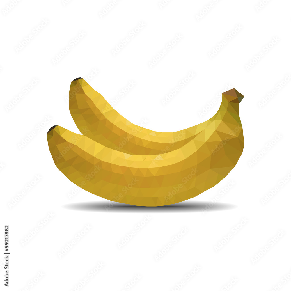 banana polygon on white background isolate vector illustration eps 10 banana polygon on white background isolate vector illustration eps 10