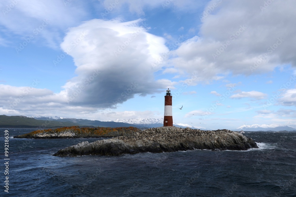 Lighthouse in the Beagle channel. Lighthouse in the Beagle channel.